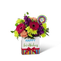 The FTD Birthday Brights Bouquet from Flowers by Ramon of Lawton, OK